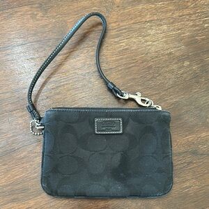 🟠Signature Coach monogrammed wristlet